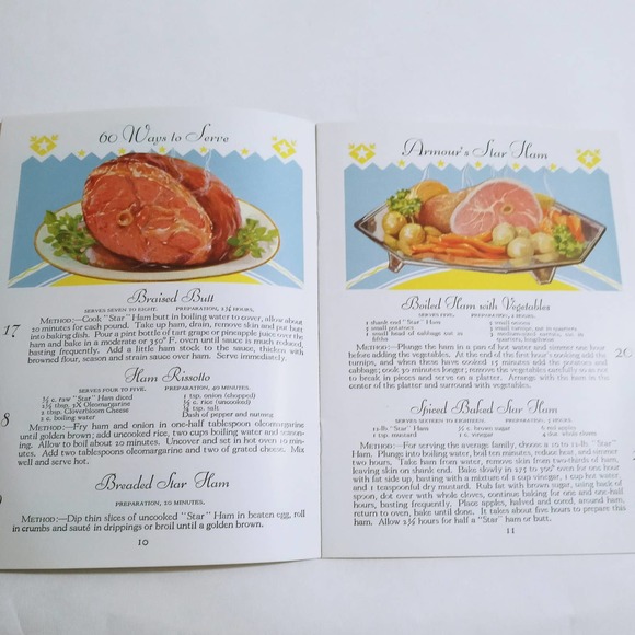 Vintage 60 Ways to Serve Ham Armour and Co 1934 (bb2) - Picture 4 of 10